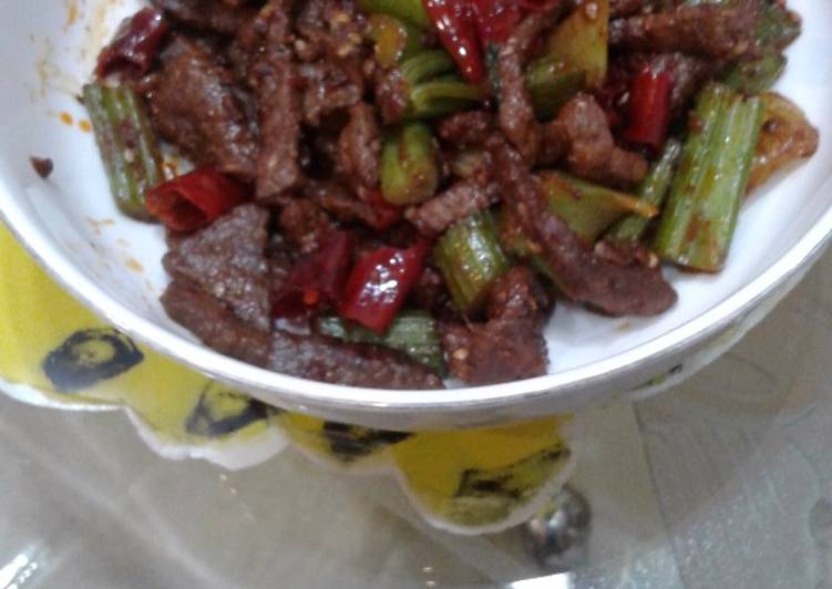 Resep Sichuan&#39;s Dried Fried Beef Shreds, Lezat Sekali
