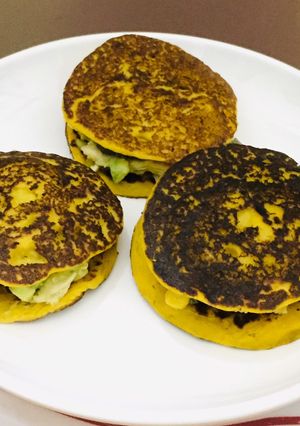 Hình của món Bánh rán nhân ngũ sắc(keto).