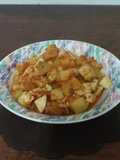 Sambel goreng kentang putih telur