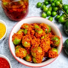 A picture of Gunda /Lasoda Pickle.