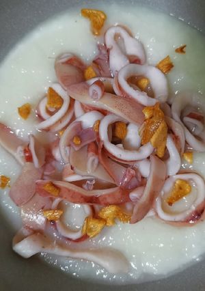 รูปของ โจ๊กไข่ขาวปลาหมึก