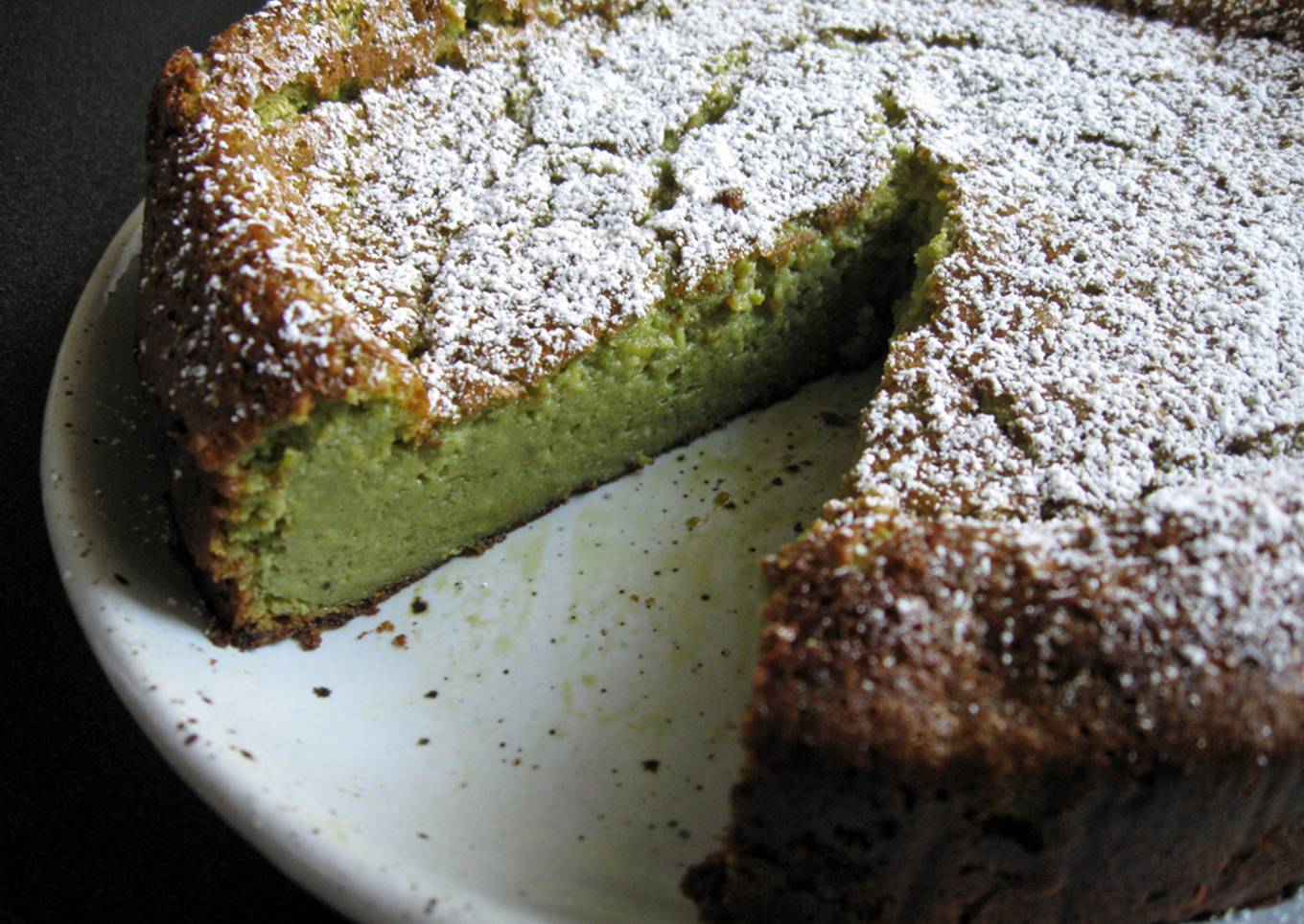 Matcha, White Chocolate & Cream Cheese Cake