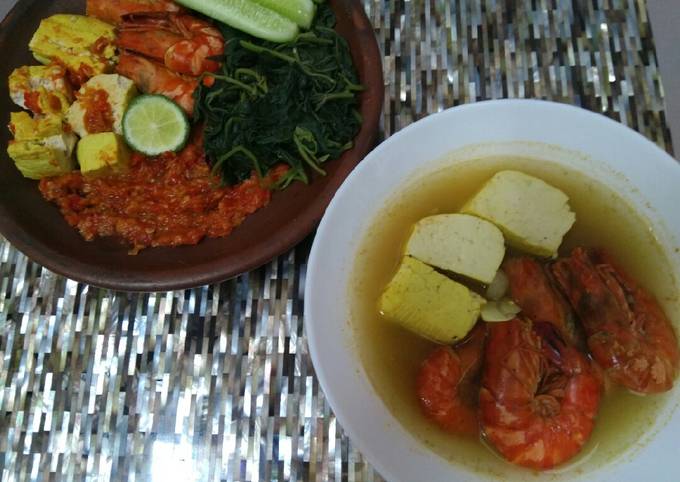 Udang Tahu Rebus Asem