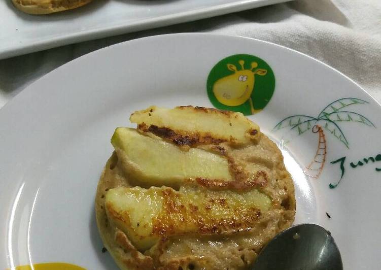 Tortitas de avena con manzanas