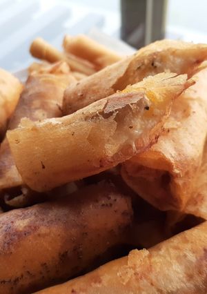 A picture of Banana Spring Rolls (Chả giò chuối).