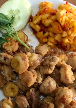 Foto resep Cumi Krispi sambal nanas low kolesterol