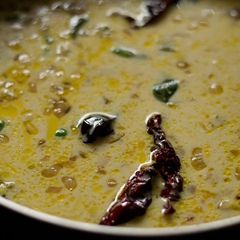 A picture of Besan kadhi - Serves 4.