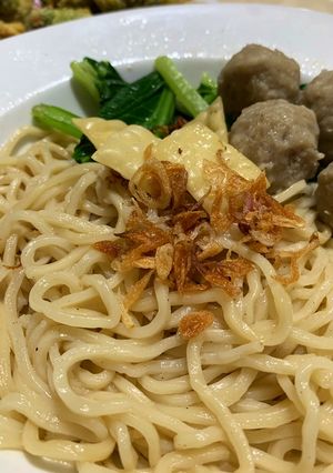 Foto resep Mie Pangsit bakso (kering)