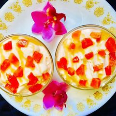 A picture of Papaya Mousse.