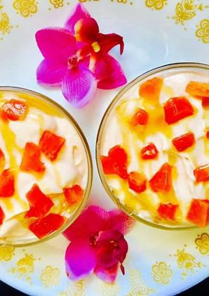 A picture of Papaya Mousse.