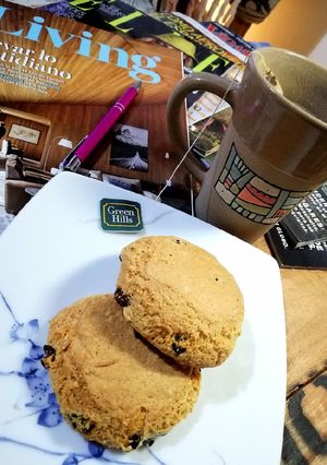Una foto de Scones XXL con cranberries 💕