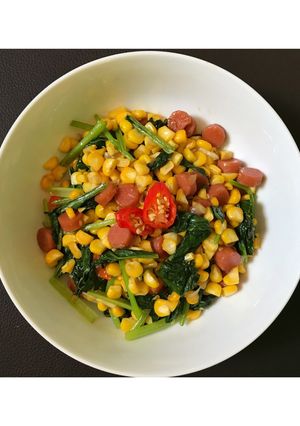 Foto resep Oseng jagung sawi sosis