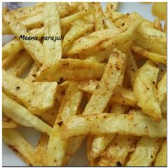 A picture of Homemade french fries 😊😊😊.
