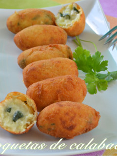 Una foto de Croquetas de calabacín. (Thermomix)