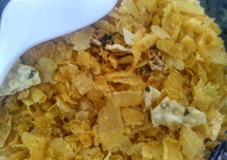 Recipe of Super Quick Papad pova namkin