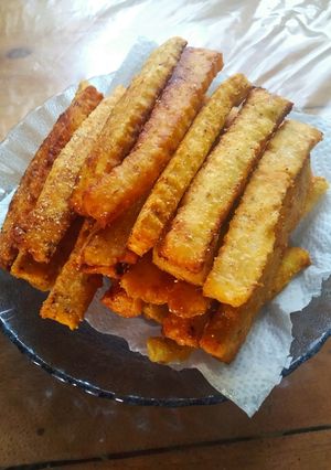 Una foto de Palitos sin gluten de mandioca hervida