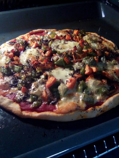 Una foto de Pizza vegetal