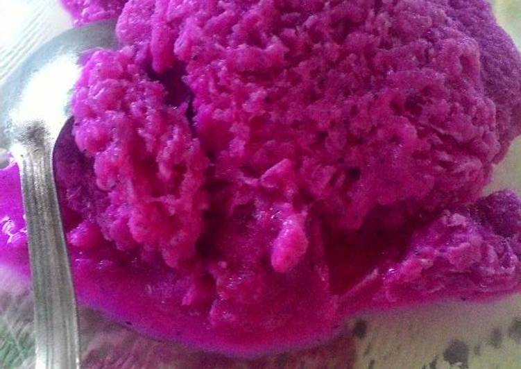 Resep Es Krim Buah Naga Anti Gagal