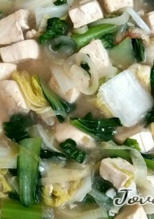 Foto resep Tumis Pokcoy Sawi Putih dan Tahu