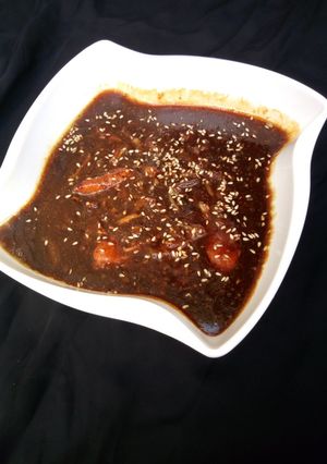 Teriyaki chicken souce ainihin hoton girkin