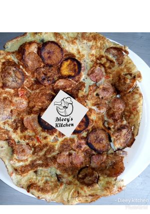 A picture of Plantain fritata.