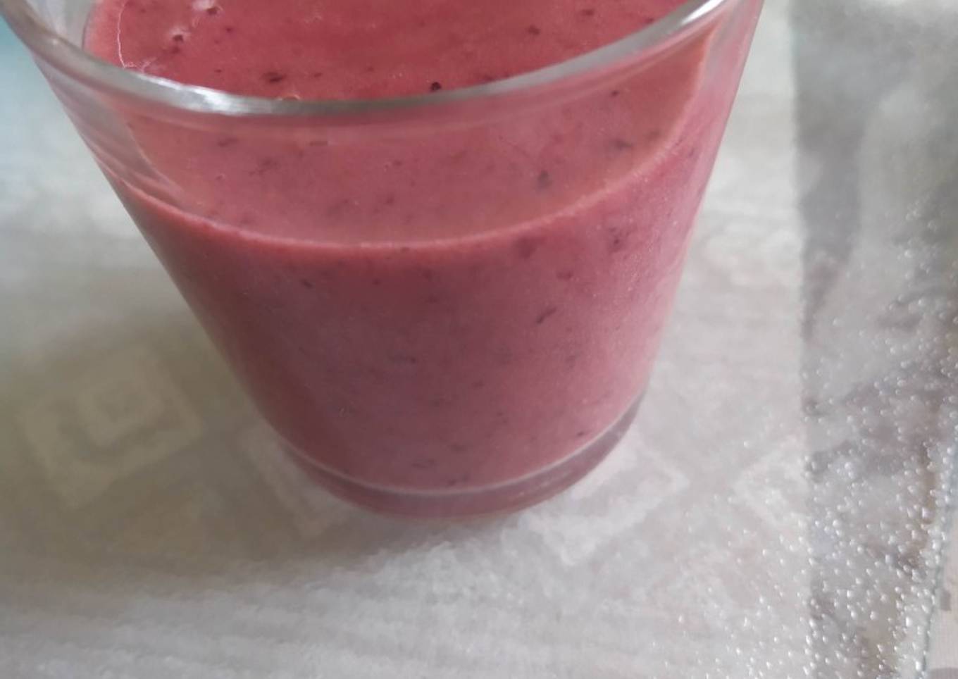 Batido de fresa y plátano