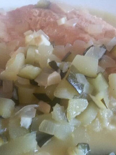 Una foto de Salmón en salsa de citricos