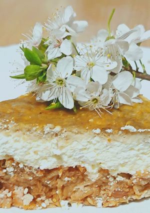 Diétás almás-túrós süti🍎 recept fotója