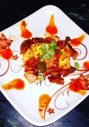 A picture of Egg dry chilli.