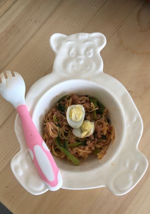 Hình của món Mì sốt thịt bằm.