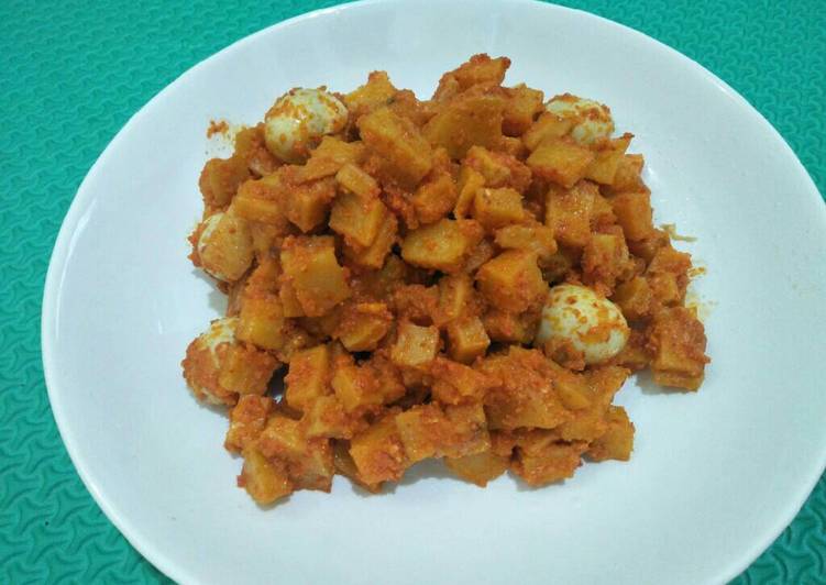 Kentang balado puyuh