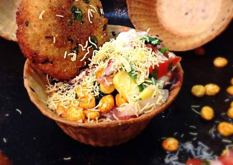 Potato Coins Katori Chaat