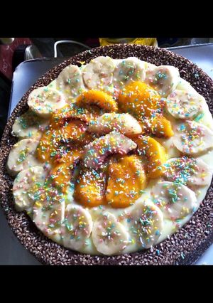 صورة لوصفة كيك بارد بكريم باتيسري