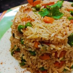 A picture of Kaikari biryani.