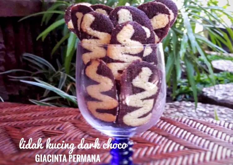Resep Lidah kucing dark choco yang Lezat