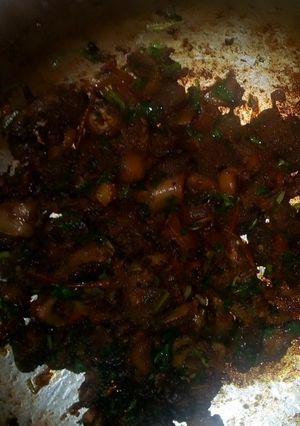 A picture of Wet fried tripe.