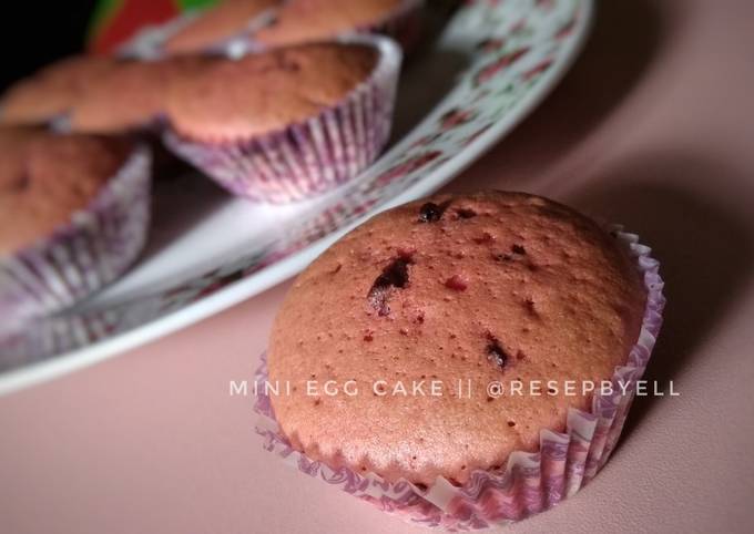 Mini Egg Cake / bolu jadul (strawberry - coklat)