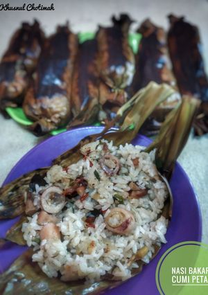 Foto resep Nasi Bakar Cumi Petai