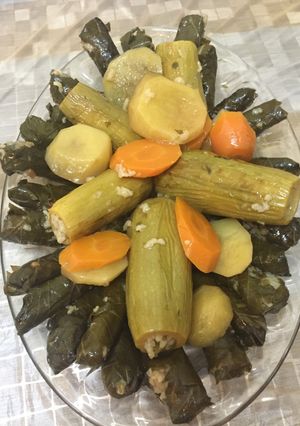 صورة لوصفة ورق عنب بالزيت