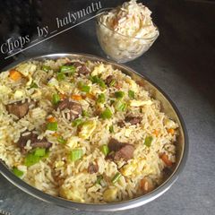 A picture of Chinese fried rice.