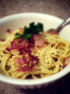 A picture of Spaghetti Carbonara.