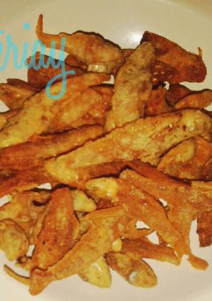 Foto resep Ikan Asin Bulu Ayam Garing