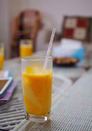 A picture of Mango Lassi.