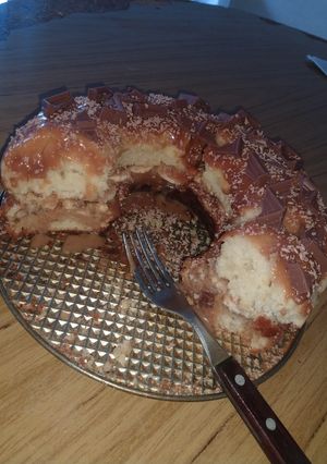 Una foto de Budín relleno de banana