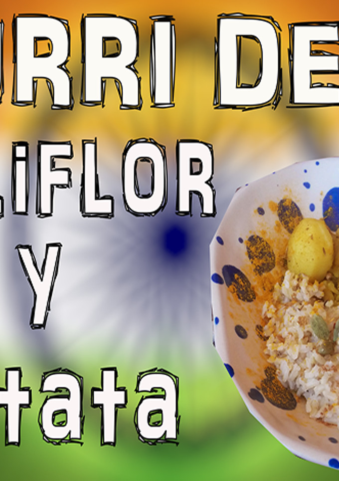 Una foto de Curry de coliflor y patata. Receta India