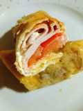 My low carb cheese wrap with turkey