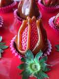 Día de San Valentín Frutillas Caramelizadas