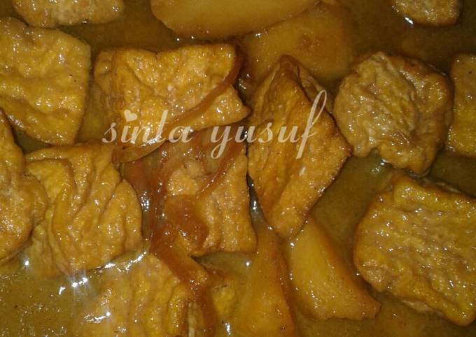 Resep Opor Tahu Kentang Oleh Sinta Yusuf Cookpad