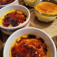 A picture of Custard Pudding with Caramel.
