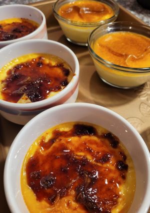 A picture of Custard Pudding with Caramel.